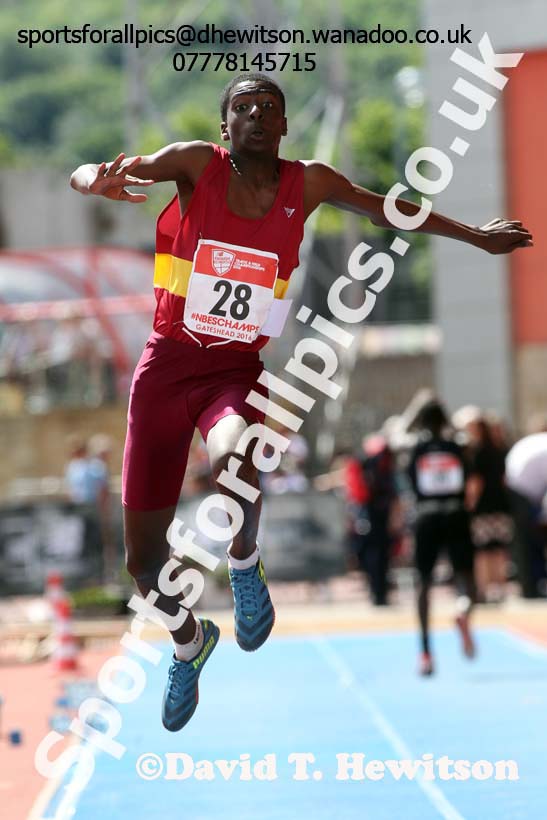 Junior boys triple jump, English Schools Track and Field. Photo: David T. Hewitson/Sports for All Pics